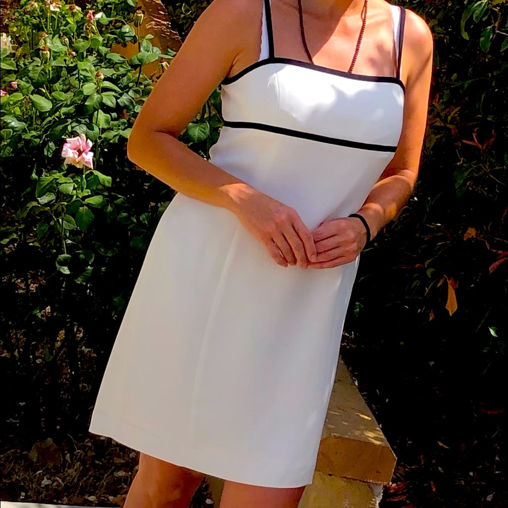 White dress .